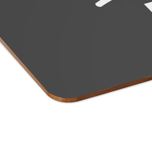 Sets de table prof de philo : lot de 4 napperons noirs souples en liège pour grand format