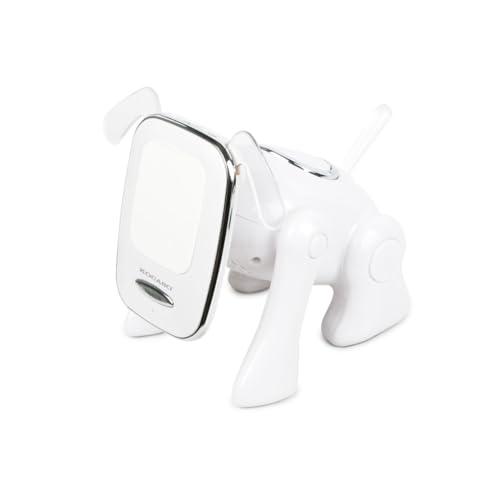 Fresh Fab Finds FFF-White-GPCT598 Portable Mini Puppy Dog Wireless Speaker with Built-in Mic FM Radio Stereo Bass MMC Card Slot USB Port - for Cellphone