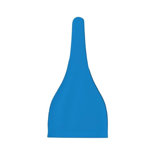 Newborn Baby Hat, Solid Color Blue Print Soft Top Knot Beanie Cap, Cute Baby Headwear for 0-6 Months2