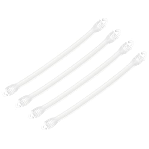 M METERXITY 4 Pack Tennis Dampener - Shock Absorber, Silicone Racquet String Damping, Apply to Tennis Racket (10cm, White)