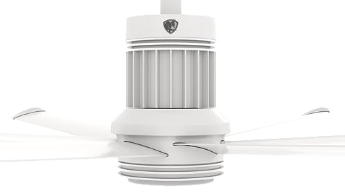Image of Big Ass Fans i6 72 inch Smart Indoor Ceiling Fan, SenseMe Technology, High Airflow Modern Ceiling Fan, WiFi App Control, White