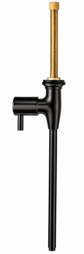 Image of Happy Homes Brass Inverted RO Tap - Ideal for Cupboard RO Water Purifiers - Durable Drinking Water Filter Tap (Black)