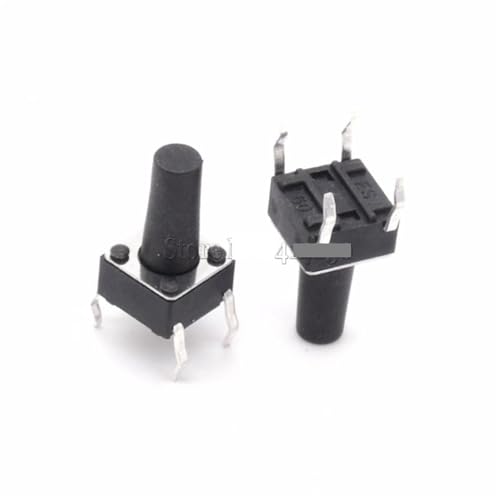 Interrupteur tactile bouton poussoir 6x6x11 mm 4 broches pour projets Arduino et robotique