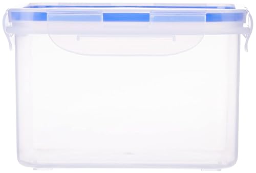 Image of Aristo Lock & Fresh 202 Plastic Storage Container For Storing grains, pulses, rice, wheat etc - set of 4 1500 ML, Transparent Clear, large (LOCK&FRESH202) (15.5 x 15.5 x 10cm)