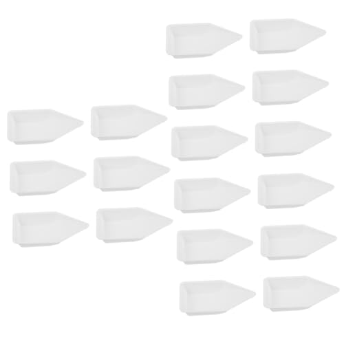 COSMEVIVI 3sets Large Weighing Boats for Charcuterie Plastic Scale Powder Tray Standard Weighing Boats Dish 10pcs*3