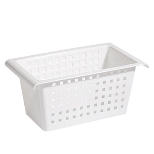 Storage Shelf Sink Storage Basket, Large Capacity Hanging Basket for Closet Wardrobe Kitchen, No Drilling Required, Easy to Install