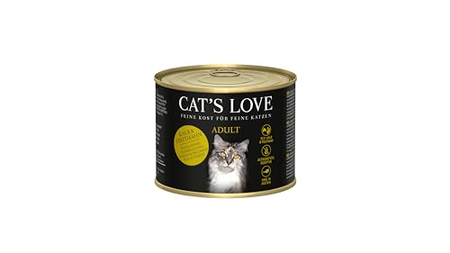 Cat'S Love | Alimento Húmedo para Gatos | Variedad Latas | 12 x 200 Gr | Sin Cereales ni aditivos Artificiales (12x200Gr, Ternera Y Pavo)