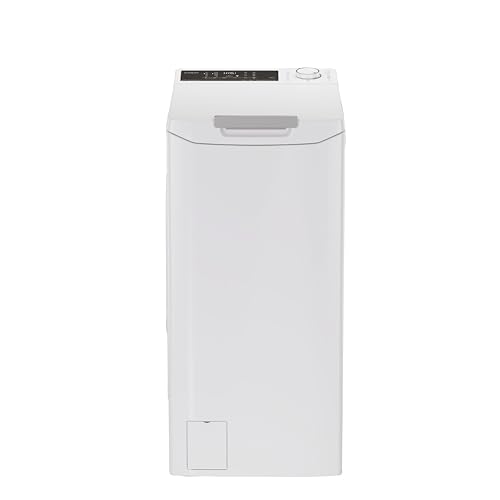 Candy ProWash 500 Waschmaschine Toplader 6 kg, 1200 U/min, Klasse A, WiFi App hOn, Invertermotor, Easy Opening, HxBxT 86 x 40,5 x 60 cm - TCA264TM5-S