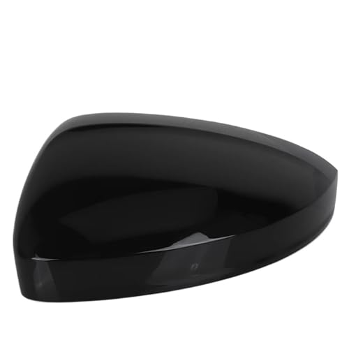 Door Wing Mirror Cover Cap Left Right Side Mirror Cover Wing Cap Housing,Compatible With VW Tiguan MK2 2017 2018 2019 2020 2021 2022 2023(Left Glossy Black)