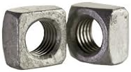 1 1/2"-6 Square Nuts, Grade 2 Steel, Hot Dip Galvanized (Quantity: 35)