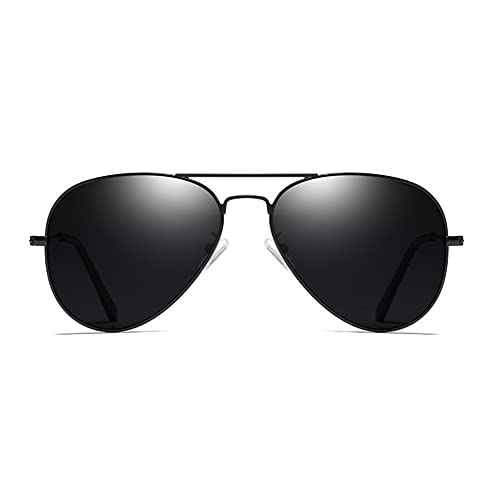 Image of Classic Aviator Sunglasses for Men and Women, Polarized Driving and Outdoors Sunglasses with Metal Frame