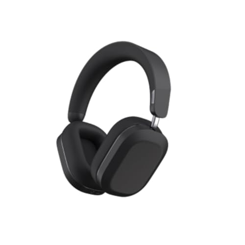 DEFUNC Mondo by auriculares sem fios Over-Ear com cabo opcional, 45 horas de tempo de reprodução ativa, Bluetooth, microfone duplo ENC e controladores, Egro