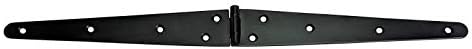 Adonai Hardware "Jael" Black Antique Iron H-Hinge- Black Powder Coated (Supplied as 2 Pieces per Pack)