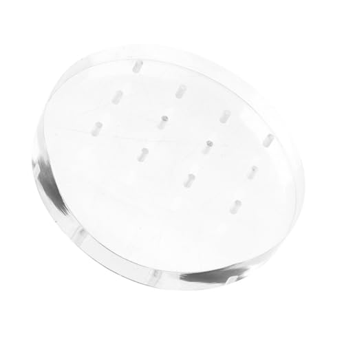 VICASKY Nail Grinding Head Display Rack 12 Hole Acrylic Organizer for Nail Salon