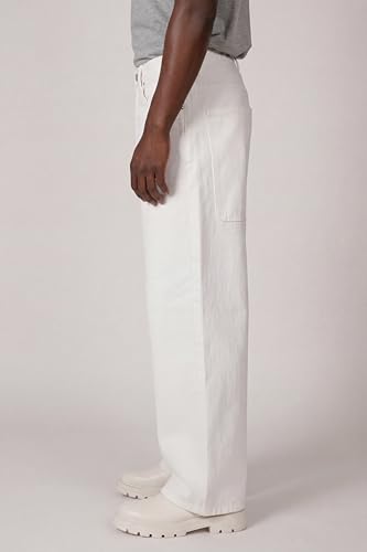 Image of Plaid&Plain Men's Baggy Jeans Wide Leg Heavyweight 100% Cotton Loose Fit
