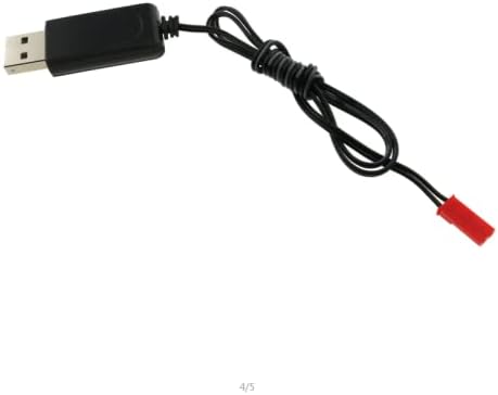 Miniatura 4 de Cable de carga USB JST Plug 3.7V Cable de carga USB macho JST enchufe a conector USB Cargador de batería de litio para RC Aviones Helicóptero