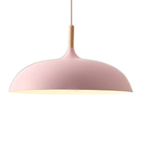 Lámpara colgante moderna de aluminio y madera con acabado premium y cable ajustable 2