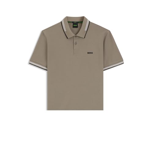 BOSS Men's Polo Shirt, Light/Pastel Green 336, L