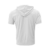 Mens Black T Shirt - Men's T Shirt Short Sleeve Summer Men's Hoodie Top Foreign Trade Shirt Short Sleeve (White S) #2