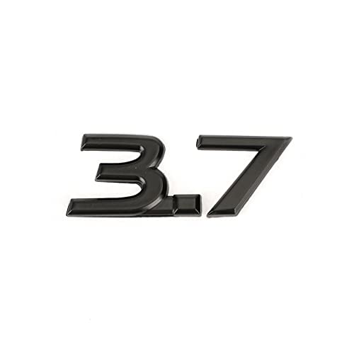Image of 1Pc 3.7 3.7 Fender Side Emblem 3D Metal Badge Sticker Replacement for Q50 Q60 Q70 QX70 2014+ (Black)