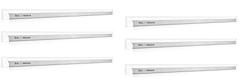 Image of PHILIPS Slimline Advance 36 w 3600-lumen Metal Batten Tubelight (Pack of 6) (Warm White) (Large Room Specialist), e26, LED