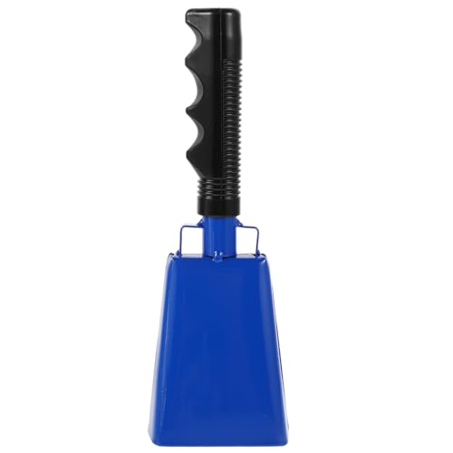 Sosoport Loud Sports Event Noise Maker Metal Cow Bell Handle for Football Hockey School Wedding Concerts