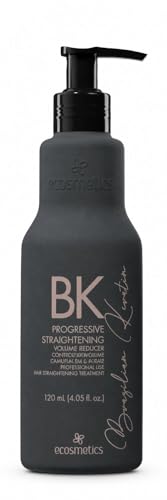 EMAX Ecosmetics - Tratamiento de queratina brasileña de 250 ml con complejo alisador bio-nanoplastia, sistema de alisado y alisado, reducción de volumen, queratina brasileña, queratina para