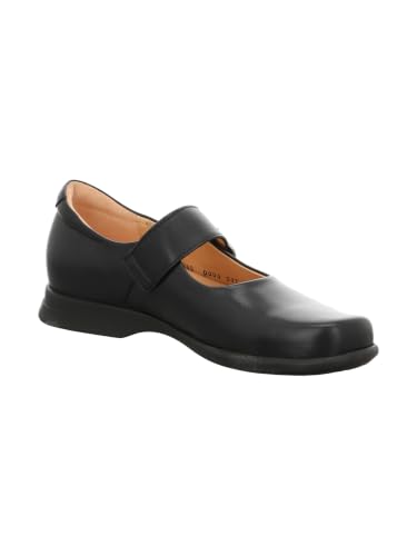 Think! Damen PENSA chromfrei gegerbte nachhaltige Halbschuhe, SCHWARZ 0000 – Ansicht 7