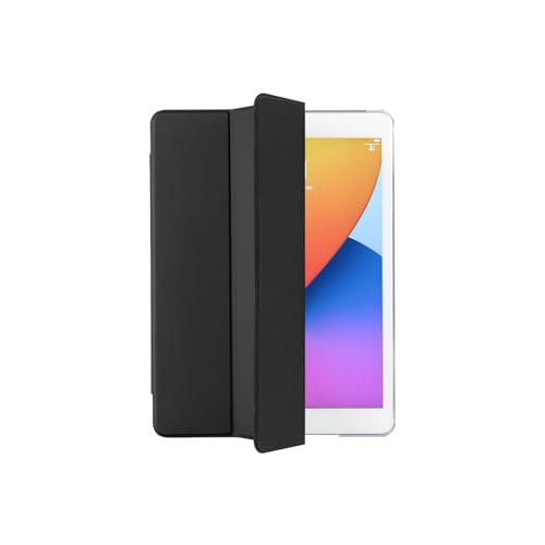 Hama Hülle für Apple iPad 2021/2020 / 2019 10.2 (aufklappbares Case Apple Tablet 10,2 Zoll Gen. 7/8/9, Schutzhülle mit Standfunktion Stiftfach, transparente Rückseite, magnetisches Cover) schwarz