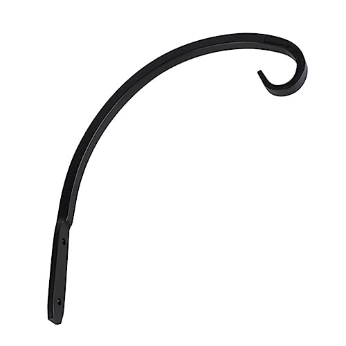 Gatuida 1 Pieza Ganchos De Cesta De Plantación Cerca Jardineras para Plantas De Interior Ganchos De Planta Percha Cable Colgante De Interior Manos Macramé Polea Mimbre Black Hierro Forjado