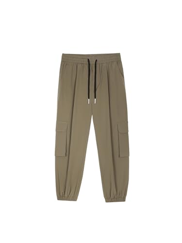 Men's Pants American Retro Loose Spring Autumn Big Pocket Casual Cuffed Workwear Trouser3