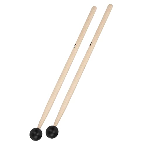 Baquetas para batería de madera maciza y mango antideslizante de goma, para músicos miniatura 7