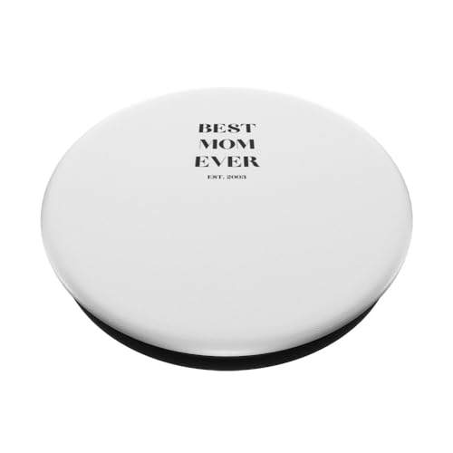 Best Mom since 2003 PopSockets Swappable PopGrip, Black - Image 2