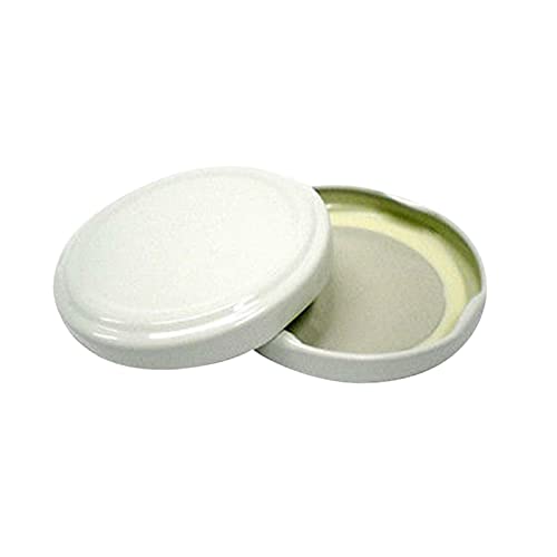 TAPPI VASI VASETTI VETRO CAPSULE BIANCO 500PZ 53 MM IDONEE BOLLITURA PRIMA SCELTA