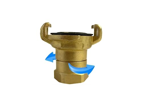 Brass GEKA Type Hose Quick Connect Adapter Claw Fitting Pipe Splitters Lance 3/4 1/2 Male Female (Swivel 1 BSP Female)