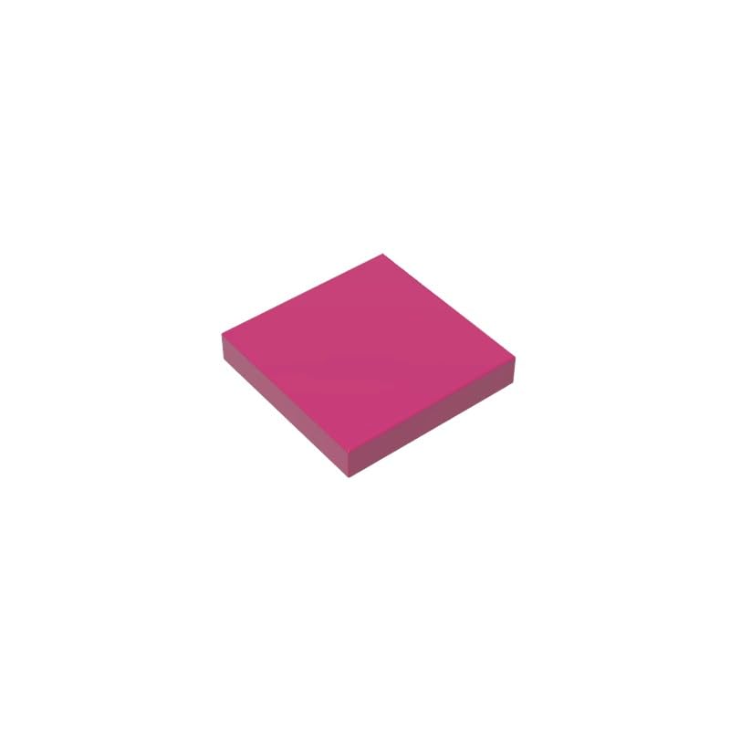 Gobricks 3068 Foundation Plate Tile 2x2 with Groove 50 Pieces GDS-561 Compatible with Lego Building Blocks Color:Magenta โ image 1