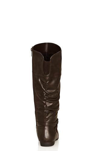 Image of Avenue Women's WIDE FIT Chelsea Tall Boot, Brown