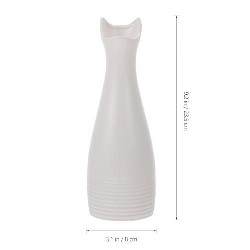 Vase céramique blanc chat pour sublimer vos fleurs et intérieur