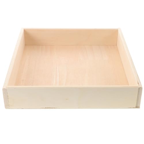 Caja de arena Montessori organizador de juguetes de madera y arenero interior
