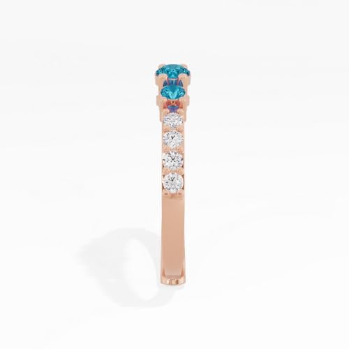 Image of U ARE 925 Sterling Silver 18K Gold and Rose Gold Plated Sparkling Three-Stone Ring | Gift for Women and Girls | With Certificate of Authenticity and 925 Stamp