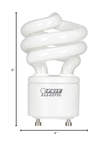Image of Feit Electric 60W Equivalent CFL Twist Light Bulb on GU24 Base, Non-Dimmable, 900 Lumens, 10K Life Hours, 4100K Cool White 1 Pack - BPESL13T /GU24 /41K