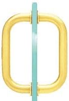 CRL 6" Gold Plated Tubular Back-to-Back 3/4" Diameter Shower Door Pull Handles
