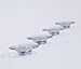 Clear Button Magnets for Glass Boards and Magnetic Whiteboards, Refrigerators, Cabinets - 6 Pack