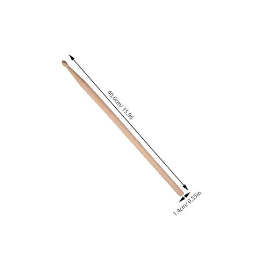 Baquetas Beaupretty de madera de arce tamaño 5A, 2 juegos (12 piezas) con funda de terciopelo, para batería electrónica y jazz miniatura 2