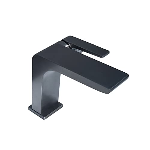 Robinet de salle de bain en laiton massif avec jet cascade