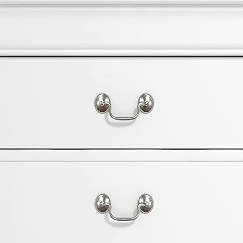 Galano Ireton 5 Drawer Dresser - Chest Of Drawers For Bedroom - Clothes Storage - Drawer And Closet Organizer - Drawer Glides - Ultra Fast Assembly - White #TOP6