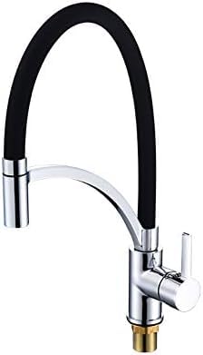 Robinet en cuivre de cuisine au design moderne à trou unique