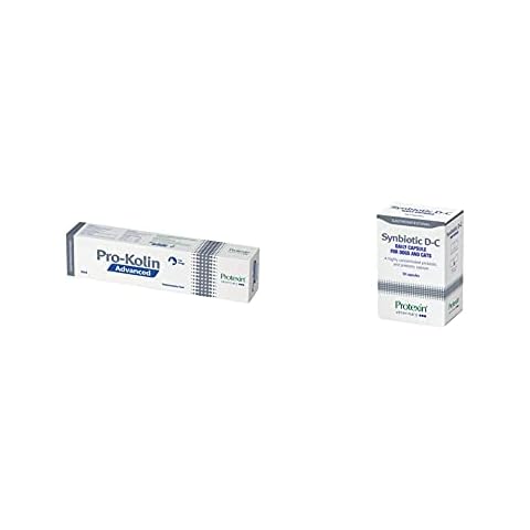 Pro-Kolin Advanced for Dogs Pro-Kolin Advanced for Dogs 60ml & Synbiotic D-C Daily probiotic and prebiotic capsules for dogs and cats (Pack of 1, 50 Capsules) Cover