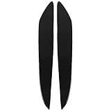 Aramox 2Pcs Left Right Headlight Eyebrow Eye Lid Cover Trim Sticker Piano Black Headlight Molding Trim Fit for Mazda 3 2010‑2013