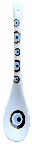 Ceramic Evil Eye Spoon Ornament